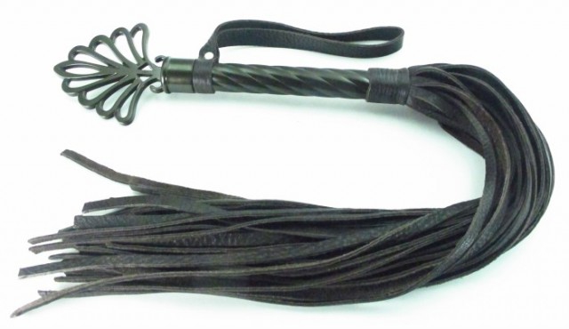 Плеть-​многохвостка "BDSM-​Арсенал" с эксклюзивной рукоятью-​короной 