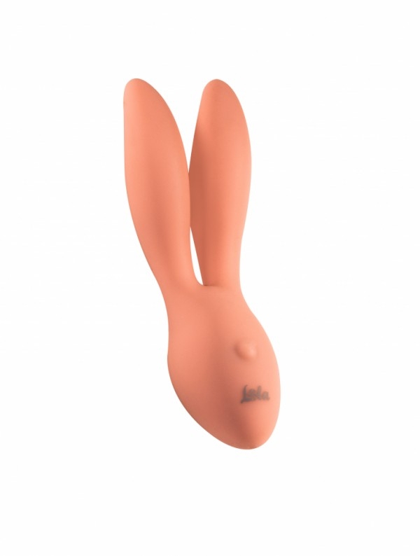 Вибратор в виде зайки "Shape of Water Flake" супер мощный, персиковый 