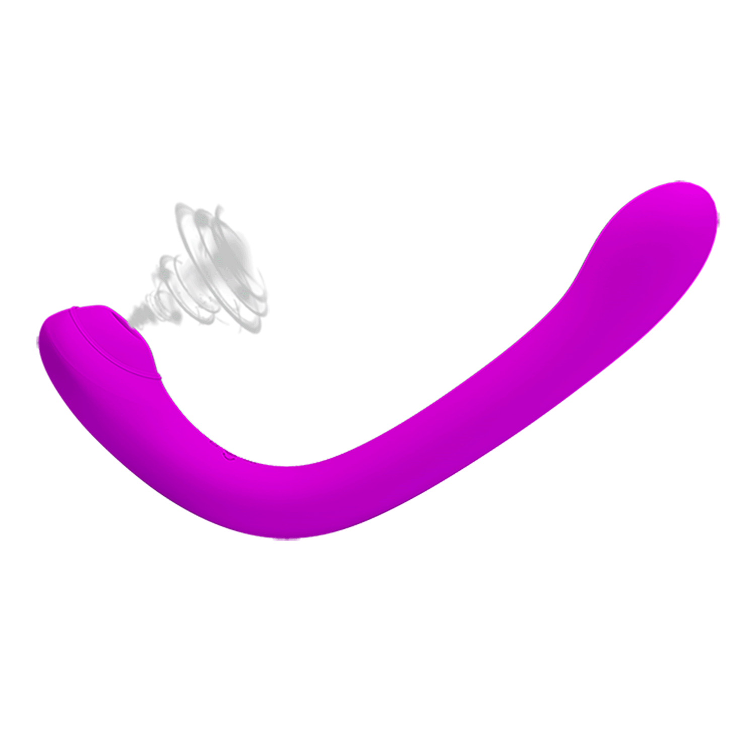 Вибратор с вакуумным клиторальным стимулятором "Pretty Love Alex" гибкий, мощный 